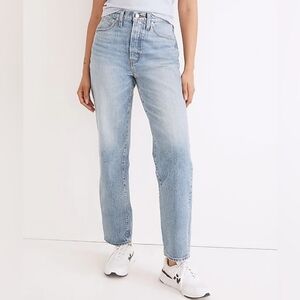 Madewell The Petite Perfect Vintage Straight Jean Medium Wash